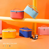 Multifunctional PU Leather Travel Makeup Storage Zipper Organizer Make Up Bags Cosmetic Bag With Handle