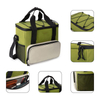 Green Leakproof Soft Food Insulation Lunch Thermal Cooler Bags Cooling Insulated Bag With Handles For Beer