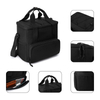 Black Large Capacity Office Hiking Picnic Food Thermal Tote Insulated Bags Cooler Bag For Outdoor Travel Beach