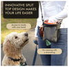 Custom Pet Food Storage Belt Holder Dog Walking Training Treat Bag Toggle Drawstring Pouch Bag with Poop Bag Dispenser