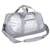 Water Resistant Promotion Sports Gym Travel Overnight Duffel Bag Reusable Women\'s Dance PVC Laser Tote Bag