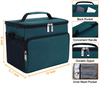 Custom Leakproof Reusable Insulated Cooler Lunch Bag Office Work Picnic Hiking Beach Lunch Box Organizer for Women