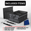 Foldable Car Trunk Organizer, Car Storage Organizer Collapsible Multi Compartment Car Organizer, SUV Trunk Organizer