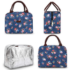 Customized Pattern Cheap Insulated Lunch Bag for Kids Adults Handle Tote Portable Lunch Box Organizer Cooler Bag