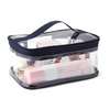 Custom Travel PVC Tpu Clear Zipper Cosmetic Bag Promotional Wholesale Makeup Toiletry Bag For Travel