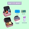 Double Deck Shiny Glitter PU Leather Children Insulated Lunch Bag Thermal Kids School Cooler Bag