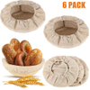 Wholesale Cotton Round Bread Proofing Reusable Bowl Cover Baking Basket Cover for dishes