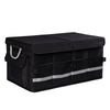 Custom Collapsible Car Organizer Trunk Organizer with Lid for Storage Drive Auto Car Organizer with Multi Compartment