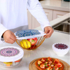 Custom Retro Style Reusable Stretch Bowl Covers Elastic Food Storage Covers Cotton Bread Lids for Food, Fruits