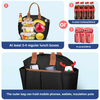 Insulated Lunch Bag Tote Wine Beer Bag Women Girls Leak Proof Reusable Lunch Box Thermal Insulated Container for Travel