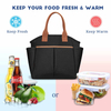 Insulated Lunch Bag Tote Wine Beer Bag Women Girls Leak Proof Reusable Lunch Box Thermal Insulated Container for Travel