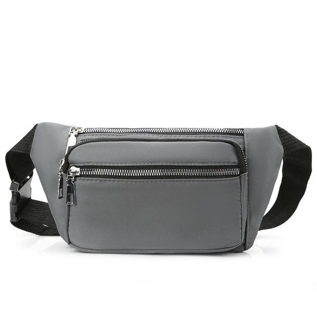 BSCI Factory Fashion Fanny Pack Oxford Cloth Casual Chest Satchel Large Capacity Multi-layer Mobile Phone Coin Wallet Waist Bag