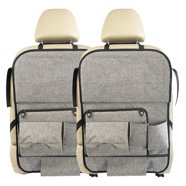 Multi-pocket Car Seat Back Organizer Wool Felt Storage Container Hanging Box Multifunction Vehicle Storage Bag Car-styling