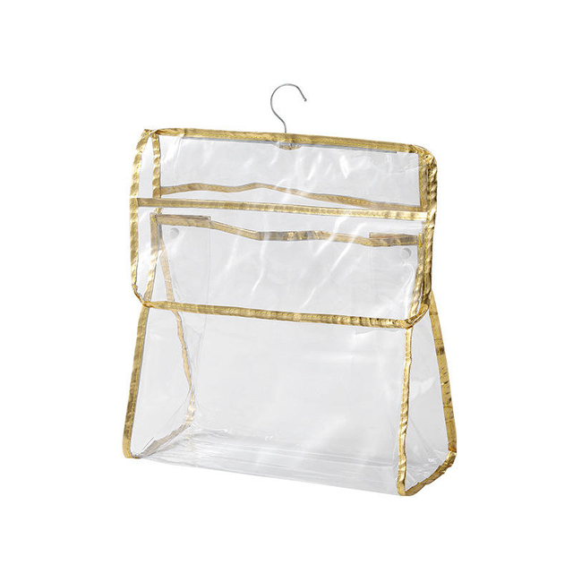 Bathroom Transparent Waterproof Toiletries Hanging Clothes Towel Storage Underwear Dustproof Bag
