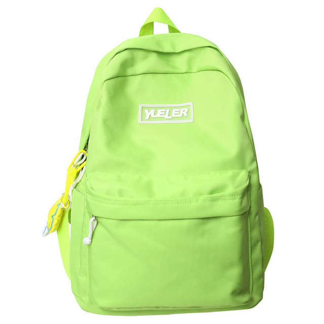 Amazon's New Solid Color College Students Simple Versatile Backpack