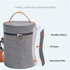 BSCI Manufacturer Wholesale Cylinder Simple Fashion Portable Thermal Lunch Cooler Bag