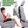 Car Seat Storage Bag Adjustable 12.9-inch Transparent Touch Screen Tablet Stand 11 Storage Pockets Kick Pad Back Seat Protector