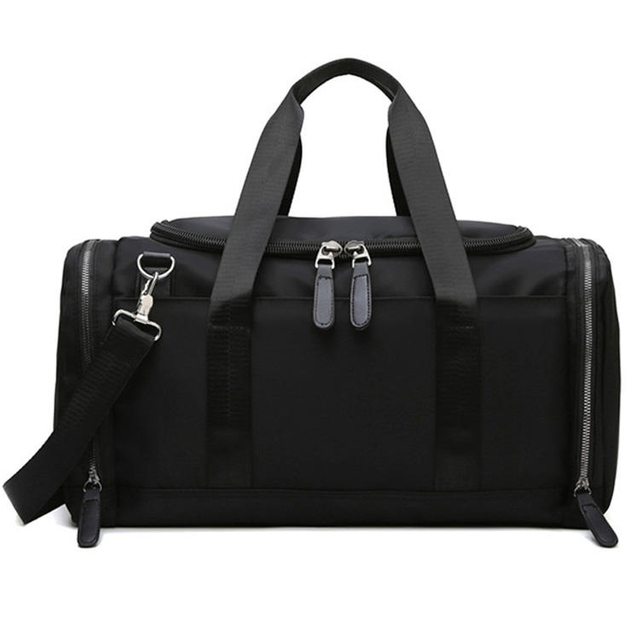 Business fashion style large overnight carryon duffel bag sport workout black duffle bag manufacturers gym bags for men