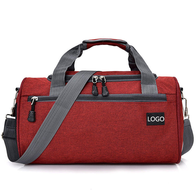 Durable Crossbody Customized Red Duffle Bag Travel Workout Swimming Dancing Sport Duffel Bag Custom Logo Womans Small Gym Bag