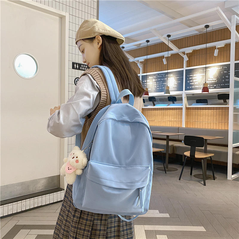 custom logo recycled travel backpack waterproof bookbag for women men lightweight casual daypack
