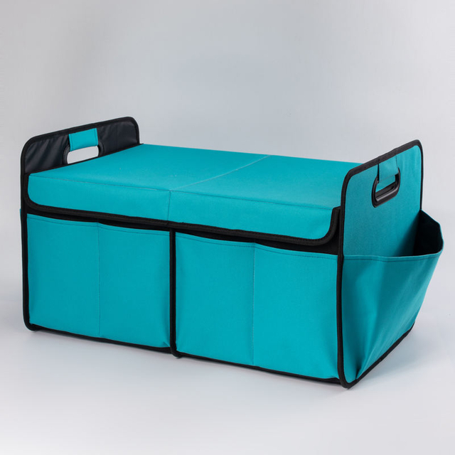 Custom Collapsible Car Trunk Storage Organizer with Lid And Multi Compartment for Women And Men