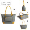 Fashion Leather Tote Bag for Women Large Lightweight Nylon Shoulder Handbags And Travel Work Women Bag