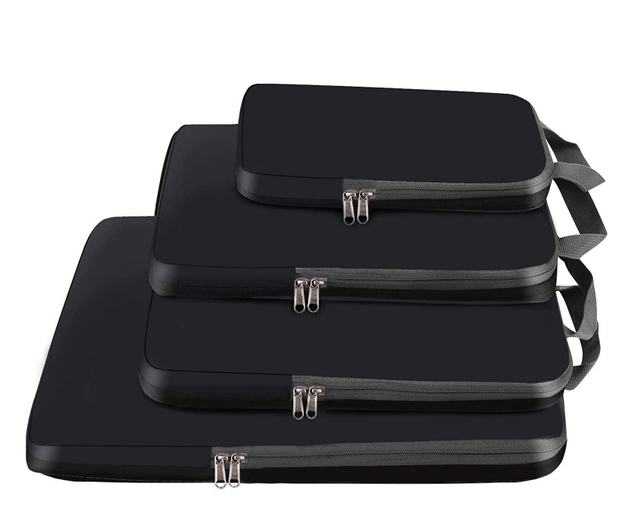 Luxury Packing Cubes Custom Logo 4 Set Set Compression Packing Cubes Travel Expandable Packing Organizers