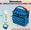 Sublimation Waterproof Baby Bottle Cooler Bags Custom Premium Thermal Breastmilk Bottle Insulated Bag