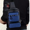 Fashion Business Casual Men Chest Bag Single Shoulder Backpack USB Sling Crossbody Bag Pack