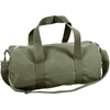 Weekender Travel Sneaker Duffle Bag Custom Logo Gym Sports Navy Cotton Canvas Barrel Duffel Bag