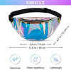 Waterproof Shiny Transparent Clear Holographic Laser Bum Bag Reflective Fanny Pack Hologram Waist Bag