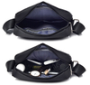 Custom Logo Small Black Polyester Men Bag Crossbody Shoulder Sling Bags Mini Single Unisex Messenger Bag