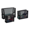 Fashion Unisex Lightweight Clear See-through Black Zipper Mesh Makeup Pouch Travel Toiletry Cosmetic Bag