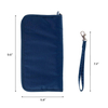 Travel men zipper wallet passport documents card holder