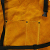 Custom yellow leather bib apron welding carpenter apron for man