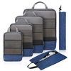 Custom Logo 6 Set Compressing Packing Cubes Expandable Travel Cubes for Packing