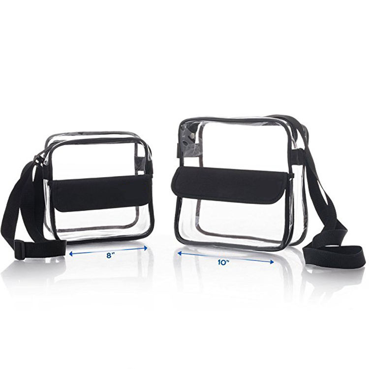 Latest style pvc coated fabric clear cosmetic bags pu bags women handbags