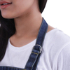 High quality unisex denim adjustable kitchen bib apron with pockets neck strap custom