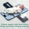 Portable Newborn Baby Essentials Unisex Baby Stuff Portable Diaper Changing Pad With Handle