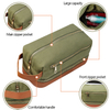 Heavy Canvas Portable Men Travel Wash Bag Shaver Cosmetic Storage Dopp Kit
