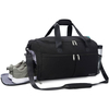 Factory custom designer travelling men women black fitness dancing carry on sports gym duffel bag plain sneaker duffle bag