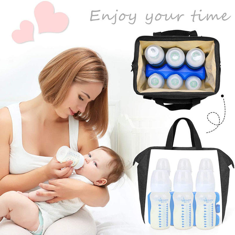Waterproof Insulated Thermal Travel Cooler Bag for Breast Milk and Bottle Set