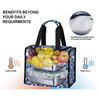 Thermal Insulated Aluminum Foil Waterproof Cooler Bag Portable Foldable Lunch Tote Bag