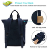 Large Capacity Rolltop Anti Theft Laptop Backpack Bag for Men Women Eco Recycled Rpet 15.6 Inch School College Backpack