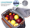 Leakproof Travel Insulated Lunch Bags Office Work Picnic Hiking Beach Thermal Insulation Fabric for Cooler Bag