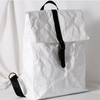 Fashion Eco Friendly Recycled Backpack White Durable Paper Leisure Backpack