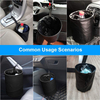 New Design Artificial Leather Car Interior Garbage Bucket Leak-proof Collapsible Car Trash Can Hanging For Headrest