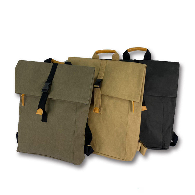 Designer Bagpack Mochilas Knapsack Anti Theft Casual Roll Top Smart School Backpack Washable Kraft Paper Backpack