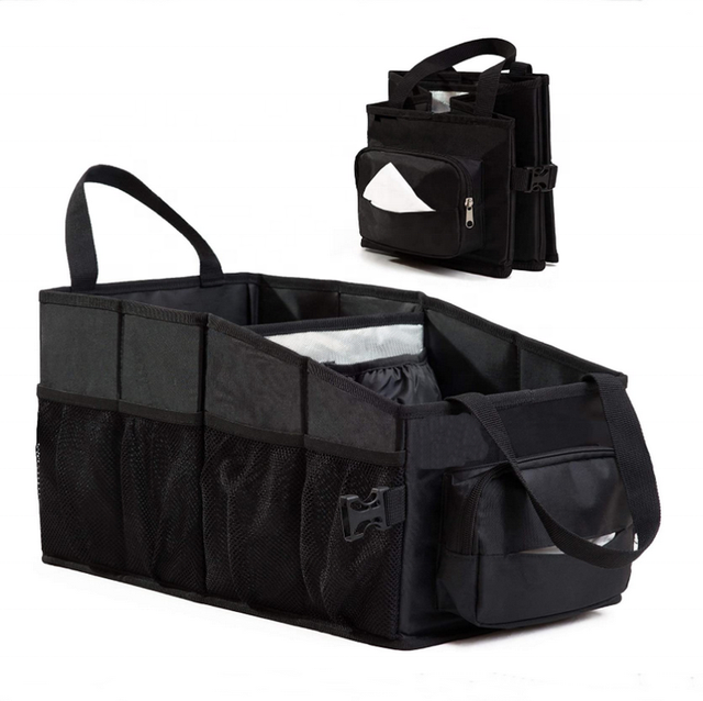 Foldable Collapsible Storage Front Seat Baby Car Organizer Backseat Travel Tote Bag Car Trunk Organizer