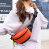 Custom Logo Orange Fanny Pack for Women And Men Travel Sport Waist Belt Bag Waterproof Waist Bag Pack
